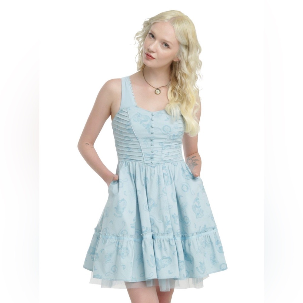 Disney Light Blue Sleeveless Dress